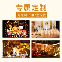 LED festival light string light strip modeling light Letter light Proposal birthday party activity Foreign trade OEM custom light link