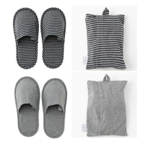Outlet Japan Poop Style Foldable Travel Slippers Tianzhu Cotton Casual Home Shoes Spring Autumn Summer Soft
