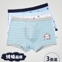 Childrens panties Boys boxer shorts Large children cotton middle school students 12 teenagers 13 children shorts boys 15 years old