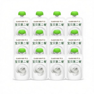 【下拉领淘金币更优惠】卡士酸奶宝贝第二餐85g*12袋原味0蔗糖
