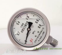 Dateng YN-100 Pressure Gauge with Edge YN-100BF Stainless Steel Seismic Gauge Diaphragm Pressure Gauge Y-200