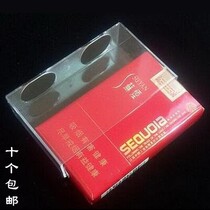 Creative side open full transparent high-grade transparent acrylic cigarette box 20 soft bag ultra-thin anti-pressure cigarette box