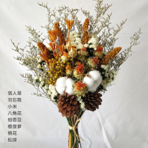 Simulation flower upscale 2021 new living room dry flower Songfruit fake flower furnishing decoration flower upscale light and luxurious flower arrangement potted plants