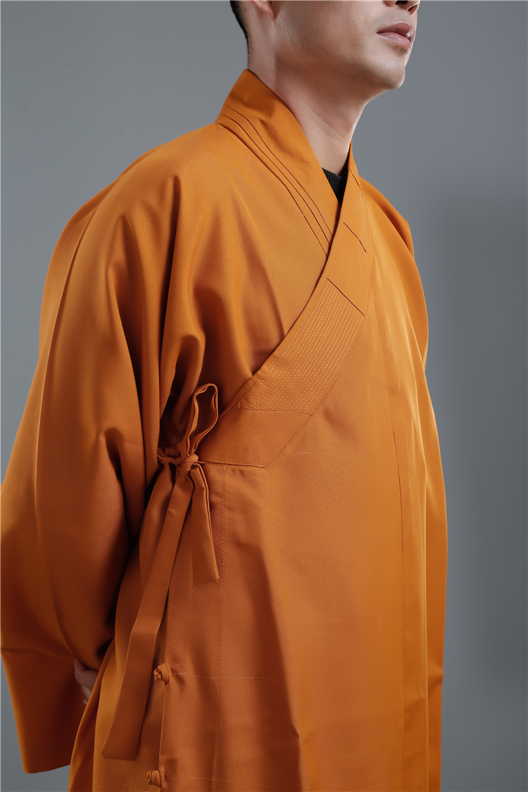 佛教用品佛衣僧服长褂春秋冬季男女款出家人和尚僧衣大褂黄灰