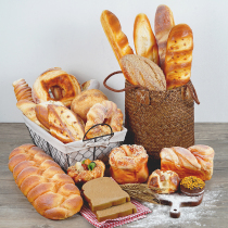 Simulation bread model Fake road toy Soft incense European long baguette Window display pendant Soft food photography