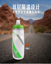 Millida Cycling Sports Kettle PE Double Layer Plastic Cup Cooling Function Slowdown Cup