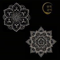 Mandala painting cloth hand-painted coloring DIY graffiti decorative painting (Coloring World)