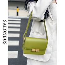 SALONBUS 2022 new single shoulder slope bag underarmpit bag bag leather tofu bag