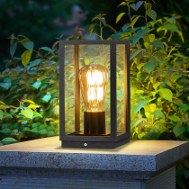 Outdoor column head light led waterproof minimalist door column lamp villa Home waterproof walled light Park Landscape pillar lamp