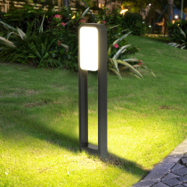 Outdoor lawn lamp waterproof courtyard lamp door-shaped garden floor lamp outdoor street lamp double-sided luminous household lawn lamp