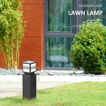 Solar lawn lamp outdoor led modern minimalist square lawn lamp villa garden lamp garden landscape lamp
