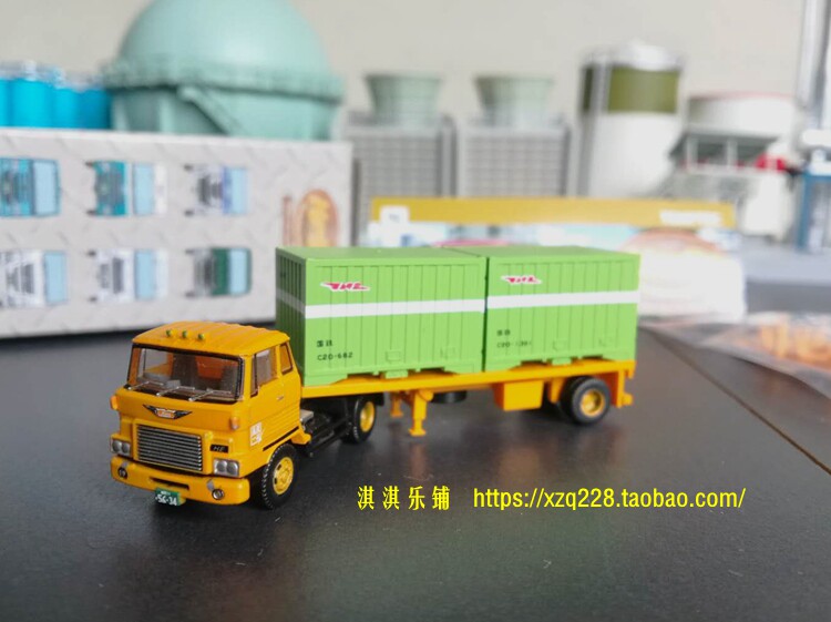Модель машины tomytec㊣1：150拖车10弹 五十铃三菱 ud日野  集装箱化学品挂车