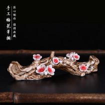 Brush pen pen Four Treasures calligraphy Chinese painting handmade plum blossom pen stand