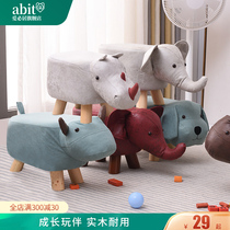 Love must be a wooden animal cartoon stool elephant living room with shoes stools and small stools with shoes