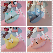 Baby learning to eat bib children waterproof anti-dirty silicone feeding bag children pocket baby super soft bib