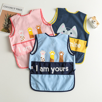 Baby bib summer baby thin full body waterproof gown for eating and dirty clothes to wear childrens clothing
