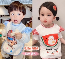Baby sleeveless vest coat summer thin baby children waterproof anti-dirty food clothes bibs