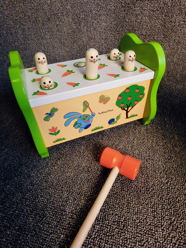 打地鼠大号木质儿童益智早教玩具男孩女宝宝1