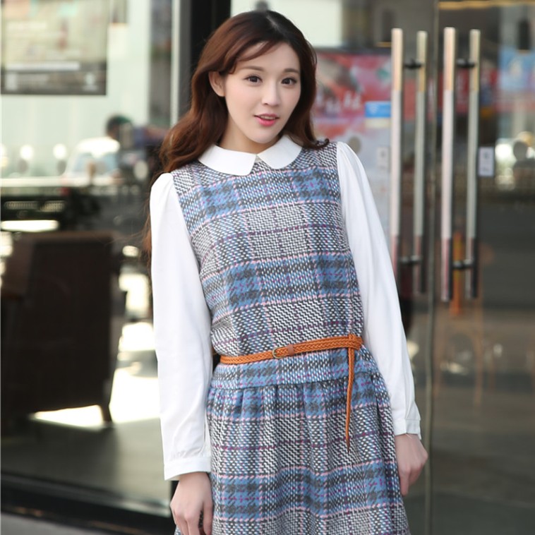 简约麻花编织腰带复古百搭配裙子细皮带装饰裤带女针扣新品爆款