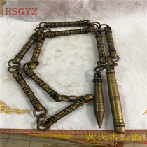 Ming and Qing dynasties ancient copper imitation Shaolin Temple martial arts special eighteen bronze weapons antique old objects