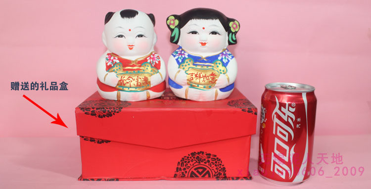 无锡惠山泥人阿福阿喜手绘吉祥如意福寿特色工艺品礼品礼物2015