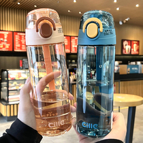 Water glass female anti-fall high face value cups plastic ins high temperature resistant and small minimalist students cute and creative with the hand cup