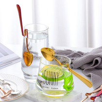 304 stainless steel coffee spoon creative cute heart-shaped hanging Cup spoon home tableware Cafe dessert spoon