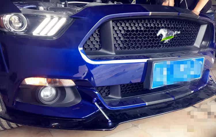 新款福特野马改装中网美国gt中网带马标原装50gt中网美国原厂