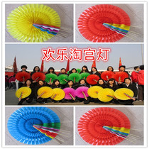 Hand flip flower color multi-color folding fan Games admission ceremony Opening ceremony Group exercise phalanx hand flip flower props