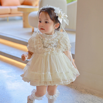 Lolita Princess skirt Girls' summer dress Girl's birthday dress Baby Children's dress short sleeve