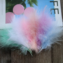 Factory direct sales DIY handmade feather full velvet turkey feather dream catcher headdress jewelry accessories materials