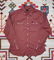 Spring new Japanese edition LE Male Long sleeves Oxford Spun Pure Cotton Washed Retro Western Denim Shirt Click