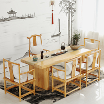Kung Fu tea table and chair combination tea table tea table tea art table new Chinese living room tea table simple modern office