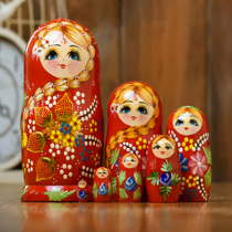 Imported Russian doll 7-layer strawberry baking varnish handmade birthday gift educational toy ornaments
