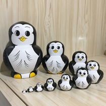 Set baby 10-layer Russian imported basswood tasteless holiday gifts children's educational toys creative ornaments