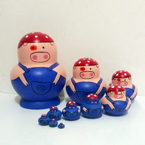 Imported Russian doll 10-layer basswood handmade crafts birthday gift educational toy ornaments