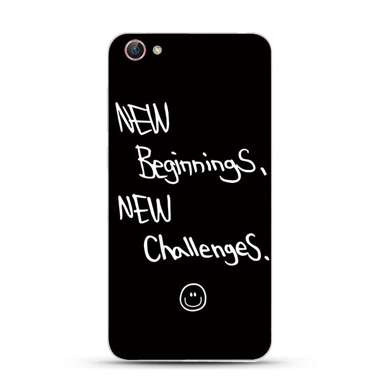 韩国新款个性黑色笑脸潮男女oppor9s/r9/plus/a37/a57