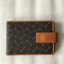 Laus Handsome Brand Head Layer Cow Leather Summer Candy Color New Bank Card Bag Genuine Leather Business Buckle Card Bag