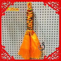 Tibet hanging decoration pure hand woven hada diamond knots auspicious knots hang on the green knot