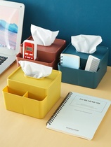 Multifunctional tissue box desktop paper paper Home Living Room restaurant coffee table remote control simple storage box creative home
