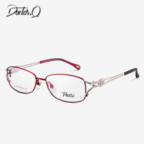 Foreign trade export list P family temperament womens ultra-light aviation grade titanium alloy myopia glasses frame hollow temples