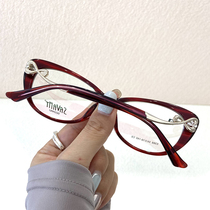 Export orders foreign trade high-end ultra-light sheet myopia large frame womens glasses frame Ps seasonal hard goods