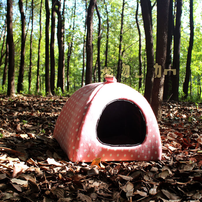 狗窝泰迪狗窝可拆洗猫窝小型犬金毛大型犬宠物小狗-蒙古包