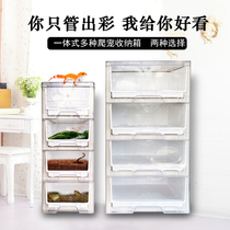 Niu Niu Pet Supplies Shougong Snake Lizard Spider Reptile Box Turtle Box Multi-layer Combination Viewing Transparent Cabinet Breeding