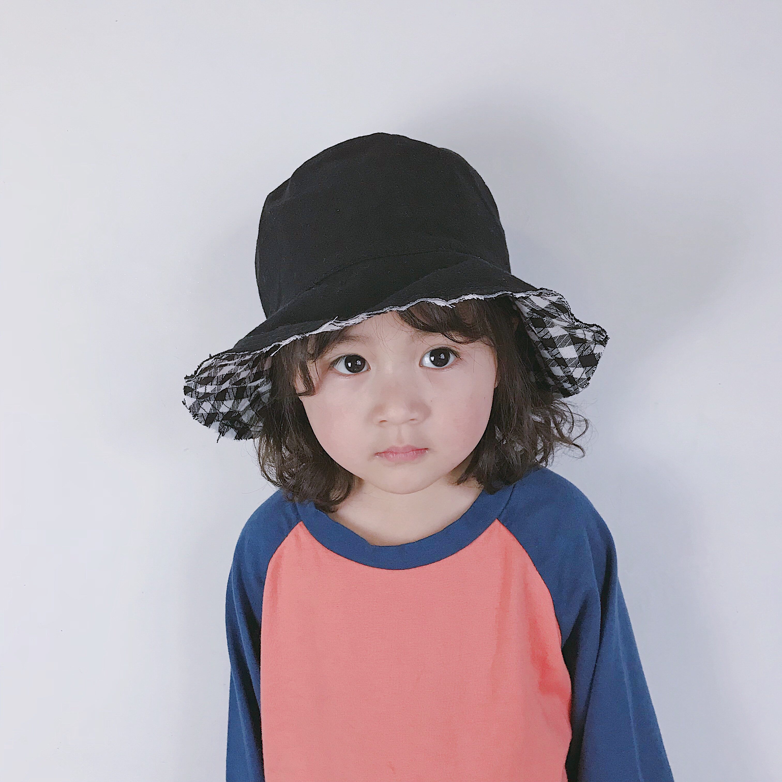 宝宝帽子女童可爱遮阳防嗮帽ins儿童时尚盆帽男潮2岁小孩渔夫帽夏