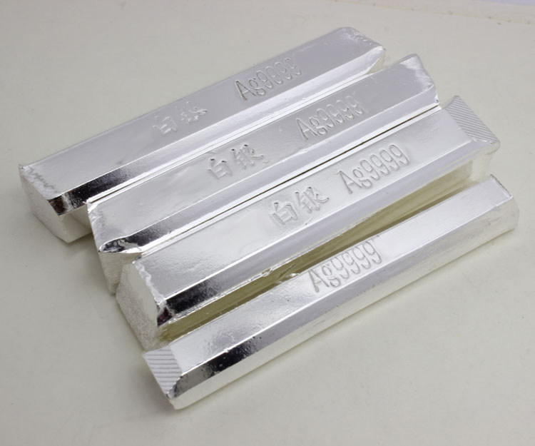 9999投资银条纯银原料足银块银砖银锭碎银饰白银粒足银收藏