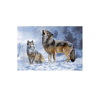 Mongolian Pure Wool Woven Tapestry Living Room Bedroom Bookroom Snowwolf Landscape Minimalist Modern Decoration Painting Wall Blanket