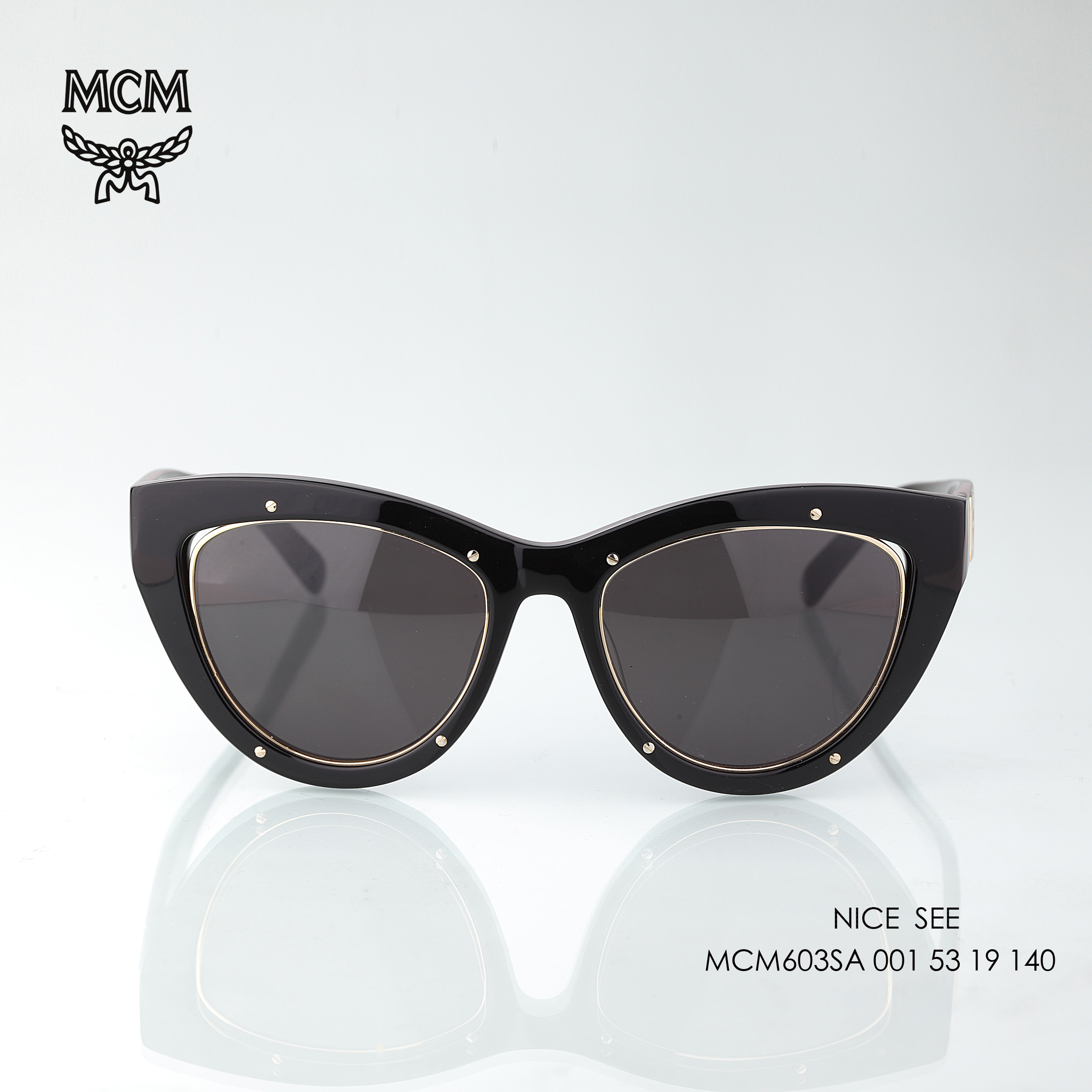 mcm潮牌 太阳镜 mcm603sa 女款猫眼亚版墨镜_7折现价1946元