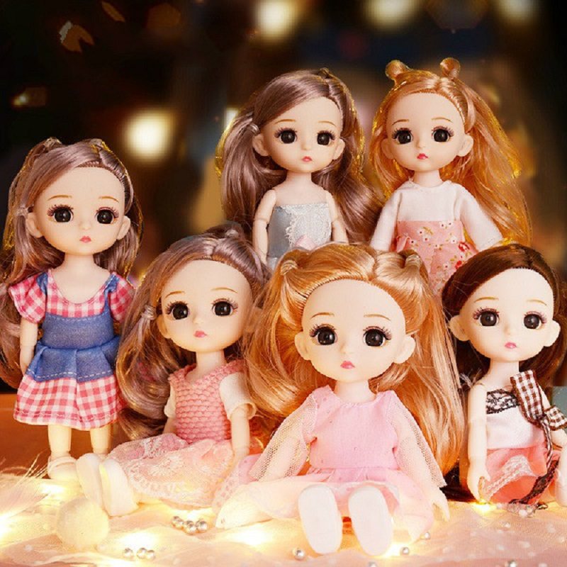 芭比迷你洋娃娃玩具儿童套装礼盒