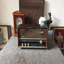 Antique collection Red Light brand 711 type Electronic Tube Radio old objects decorative ornaments window props made in Shanghai
